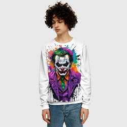 Свитшот мужской Джокер с галстуком, цвет: 3D-белый — фото 2