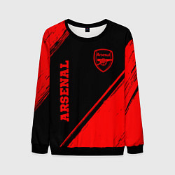 Свитшот мужской Arsenal - red gradient вертикально, цвет: 3D-черный
