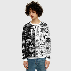 Свитшот мужской Monster energy логотипы игр, цвет: 3D-белый — фото 2