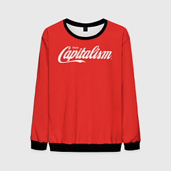 Свитшот мужской Наслаждайтесь капитализмом, цвет: 3D-черный