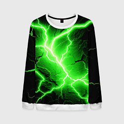 Свитшот мужской Color green black, цвет: 3D-белый
