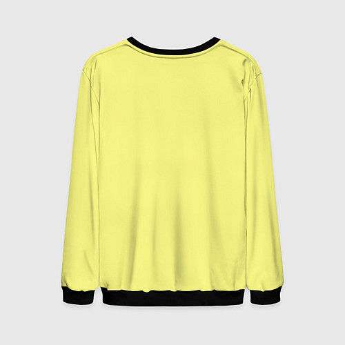 Мужской свитшот Сливочно жёлтый цвет / 3D-Черный – фото 2