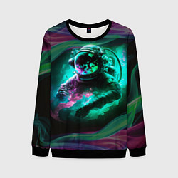 Мужской свитшот Космонавт неоновая дымка