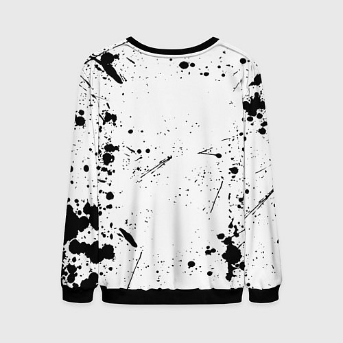 Мужской свитшот Monster energy брызги красок / 3D-Черный – фото 2
