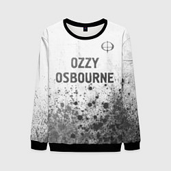 Свитшот мужской Ozzy Osbourne - white gradient посередине, цвет: 3D-черный