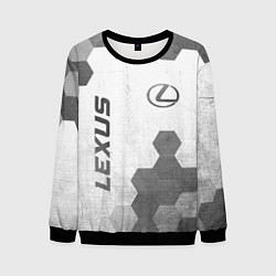 Мужской свитшот Lexus - white gradient вертикально