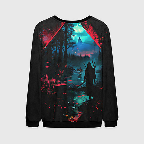 Мужской свитшот Выживание / 3D-Черный – фото 2