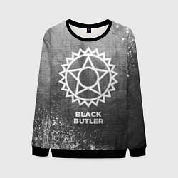 Свитшот мужской Black Butler - grey gradient, цвет: 3D-черный