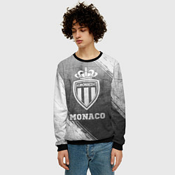 Свитшот мужской Monaco - grey gradient, цвет: 3D-черный — фото 2