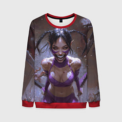 Свитшот мужской Сумасшедшая Милина, цвет: 3D-красный