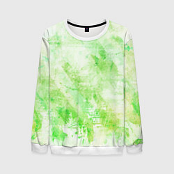 Мужской свитшот Абстракция - light green atom
