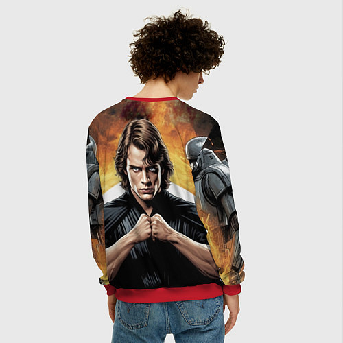 Мужской свитшот Энакин скайуокер star wars / 3D-Красный – фото 4