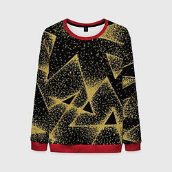Мужской свитшот Triangle yellow with dots