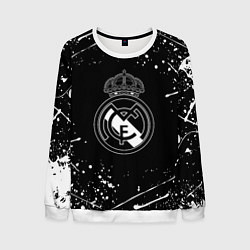 Мужской свитшот Real Madrid белые краски