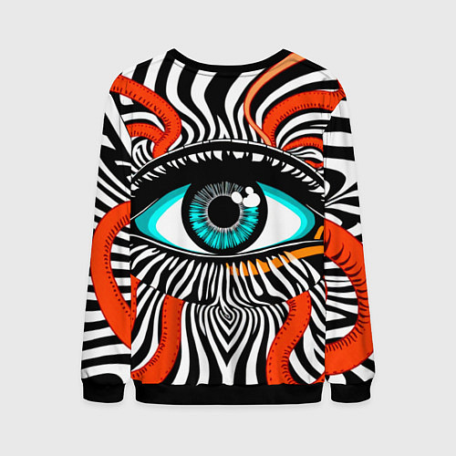 Мужской свитшот Глаз / 3D-Черный – фото 2