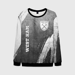 Мужской свитшот West Ham - grey gradient вертикально