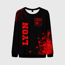 Мужской свитшот Lyon - red gradient вертикально