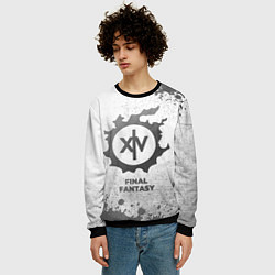 Свитшот мужской Final Fantasy - white gradient, цвет: 3D-черный — фото 2