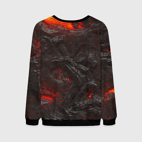 Мужской свитшот Компас воина в кельтском орнаменте / 3D-Черный – фото 2