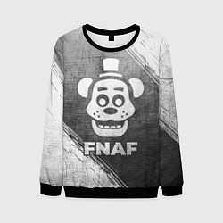 Свитшот мужской FNAF - grey gradient, цвет: 3D-черный