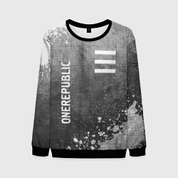 Мужской свитшот OneRepublic - grey gradient вертикально