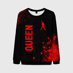 Мужской свитшот Queen - red gradient вертикально