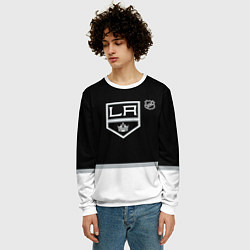 Свитшот мужской Лос Анджелес Кингз хоккей, цвет: 3D-белый — фото 2