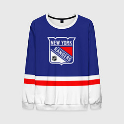 Свитшот мужской Нью Йорк Рейнджерс хоккей, цвет: 3D-белый