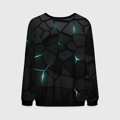 Мужской свитшот Анахайм Дакс - плиты с подсветкой / 3D-Черный – фото 2
