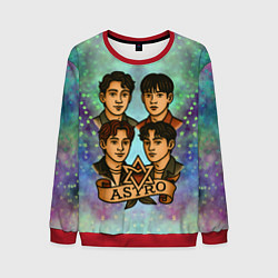 Свитшот мужской Astro в стиле татуировки, цвет: 3D-красный