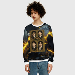 Свитшот мужской Astro в золотой рамке, цвет: 3D-белый — фото 2