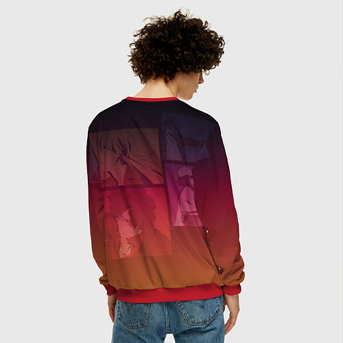 Мужской свитшот Lazarus Art / 3D-Красный – фото 4