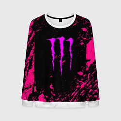Мужской свитшот Monster energy неоновые краски лого
