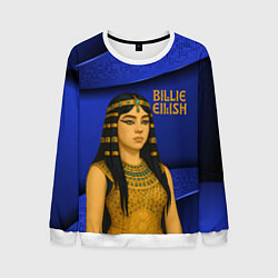 Свитшот мужской Билли Айлиш в образе фараона, цвет: 3D-белый