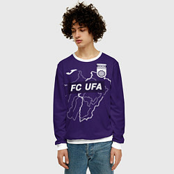 Свитшот мужской FC Ufa - football, цвет: 3D-белый — фото 2