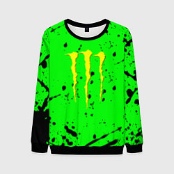 Мужской свитшот Monster energy кислотные брызги