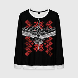 Свитшот мужской Моя Родина Беларусь, цвет: 3D-белый