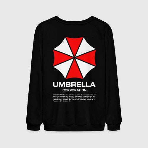 Мужской свитшот Umbrella protokol - black / 3D-Черный – фото 2