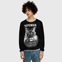 Свитшот мужской Черемша мем, цвет: 3D-меланж — фото 2