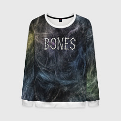 Свитшот мужской Bones из костей, цвет: 3D-белый