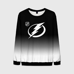 Свитшот мужской Тампа Бэй Лайтнинг - градиент, цвет: 3D-черный