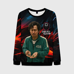 Свитшот мужской Игрок 456 с кубиками, цвет: 3D-черный