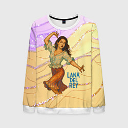 Свитшот мужской Lana Del Rey танцует, цвет: 3D-белый