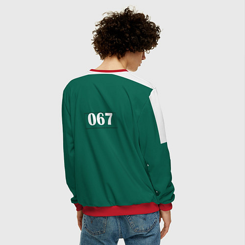 Мужской свитшот Форма игрока 067 Кан Сэ-бёк / 3D-Красный – фото 4