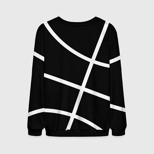 Мужской свитшот Майами Хит - баскетбольный линии / 3D-Черный – фото 2