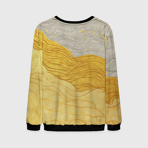 Мужской свитшот Lana Del Rey с гитарой / 3D-Черный – фото 2