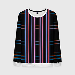 Свитшот мужской Neon red blue black, цвет: 3D-белый