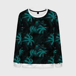 Свитшот мужской Palm light blue dark, цвет: 3D-белый