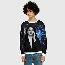 Свитшот мужской Lana Del Rey в костюме, цвет: 3D-белый — фото 2