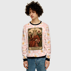 Свитшот мужской Леди Гага в виде карты Таро, цвет: 3D-черный — фото 2